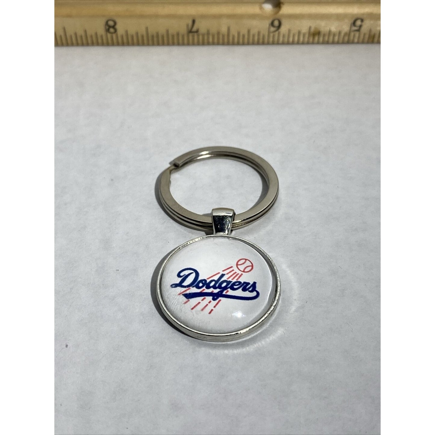 Los Angeles Dodgers MLB Metal Baseball Keychain