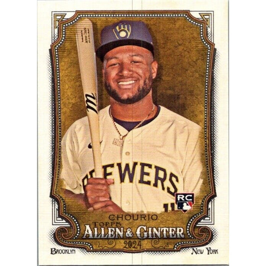 2024 Topps Allen & Ginter #276 Jackson Chourio Milwaukee Brewers Rookie RC