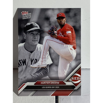 Lou Gehrig Day 2024 #LGD-25 Hunter Greene Cincinnati Reds