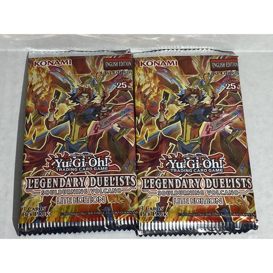 2020 Yu-Gi-Oh Leg Duelist Soulburning Volcano Lite 1st Ed lot (2)x3/pack 6 cards