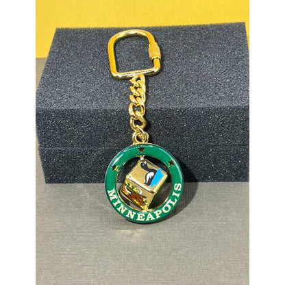 Minneapolis Spinner Keychain Keyring