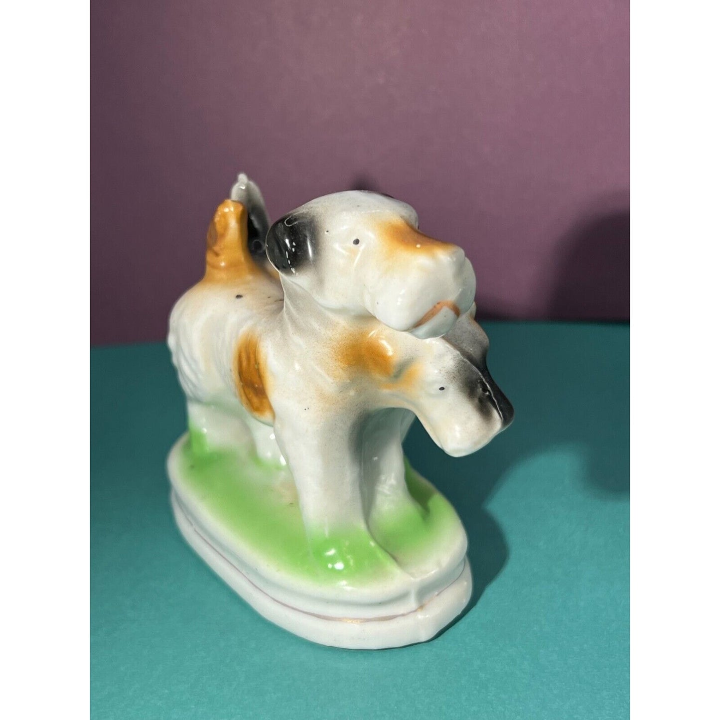 Vtg. Occupied Japan Porcelain Dogs Terrier Puppies Figurine