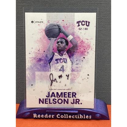 Jamer Nelson Jr. 2023-2024 Onit #84 White 52/80 TCU Texas Christian Auto