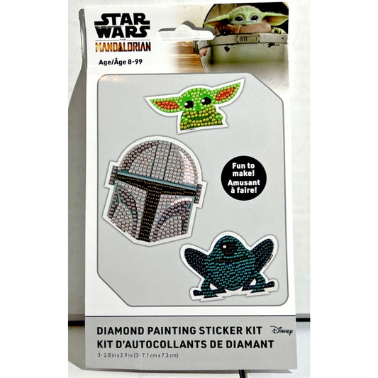 Star Wars Mandalorian Grogu Diamond Painting Sticker Kit New in package