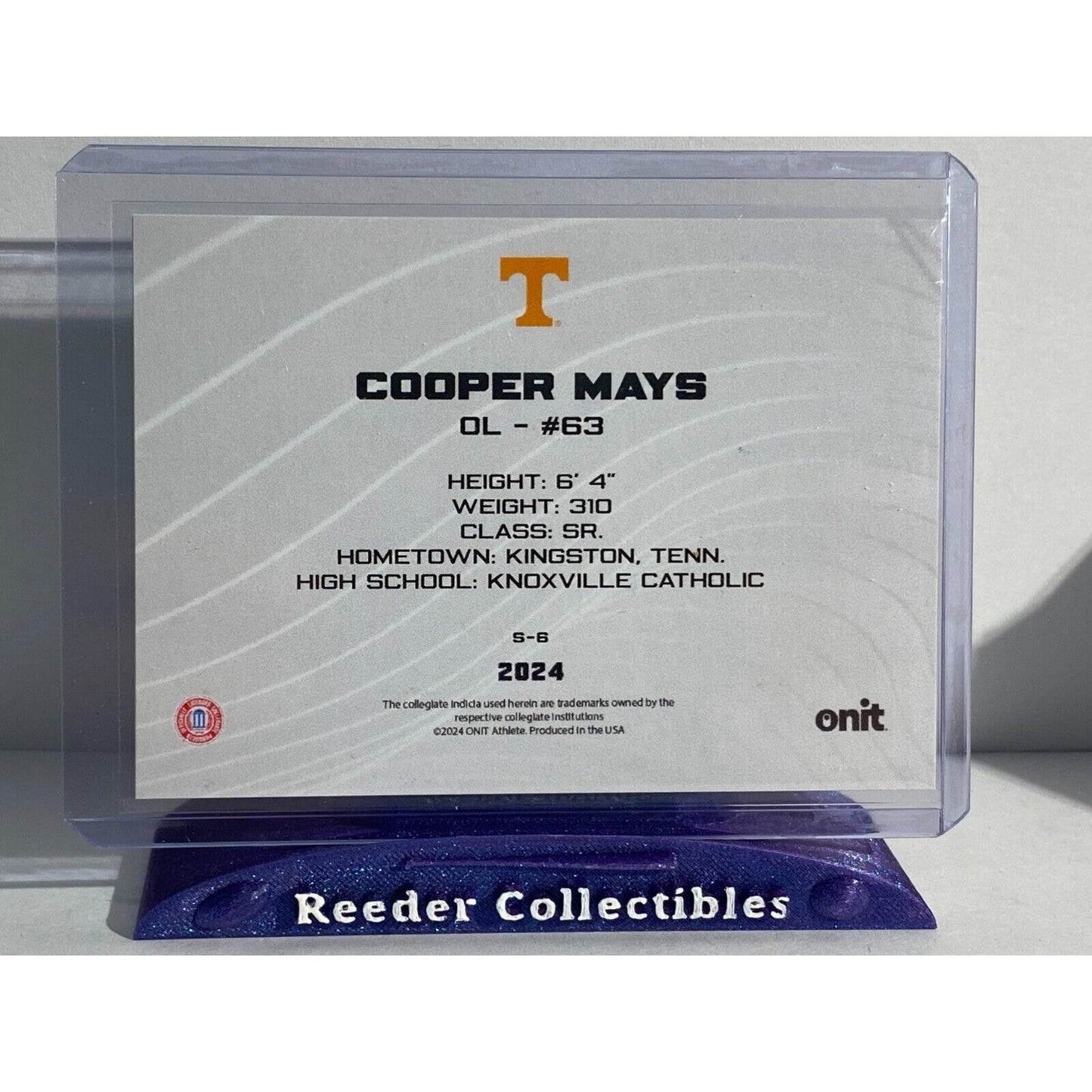 2024 Onit Cooper Mays Autograph S-6 /200