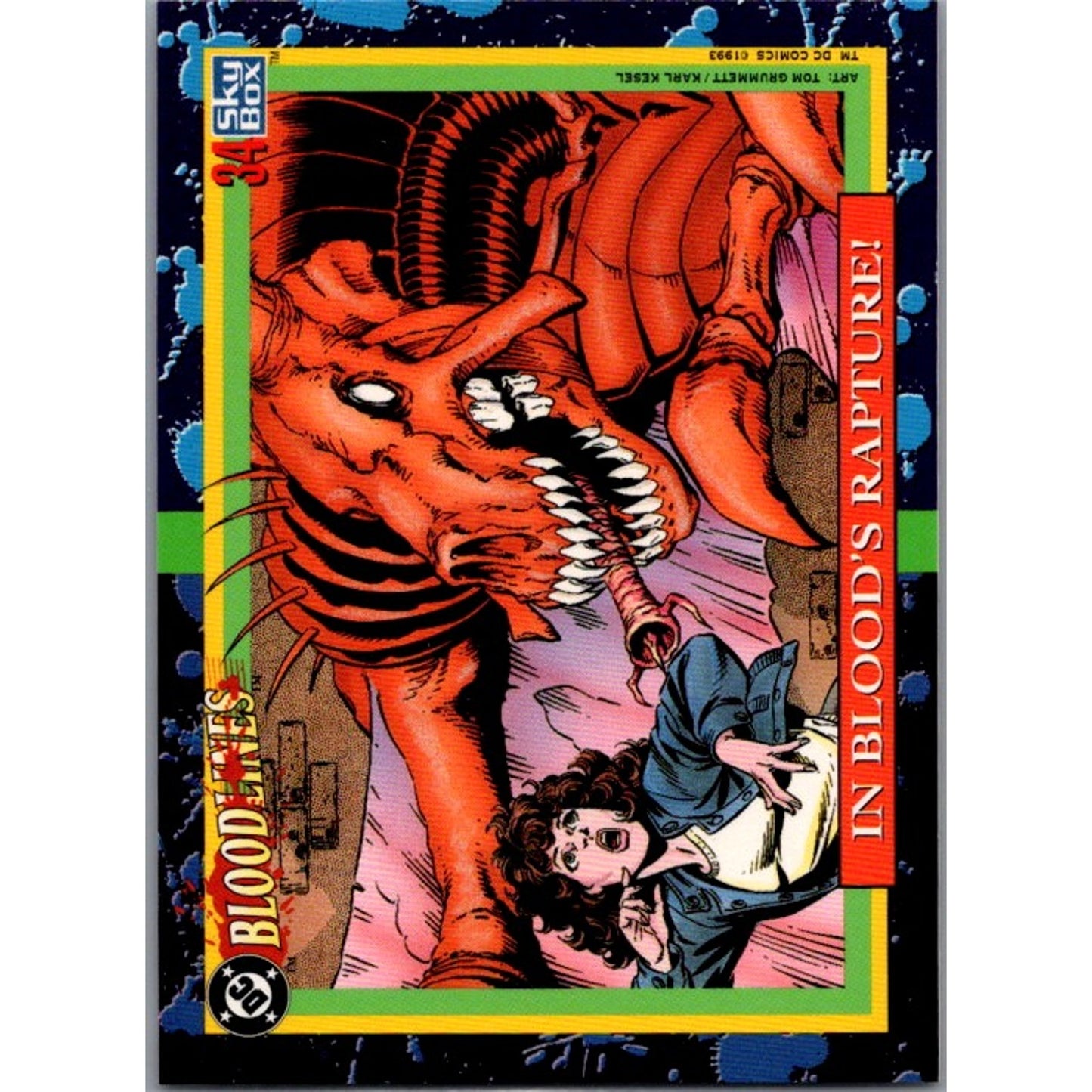 1993 Skybox DC Bloodlines #34 In Blood Rapture