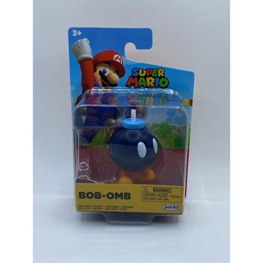 Jakks World of Nintendo Super Mario Bob-omb 2.5" Toy Figure Collectible 2022