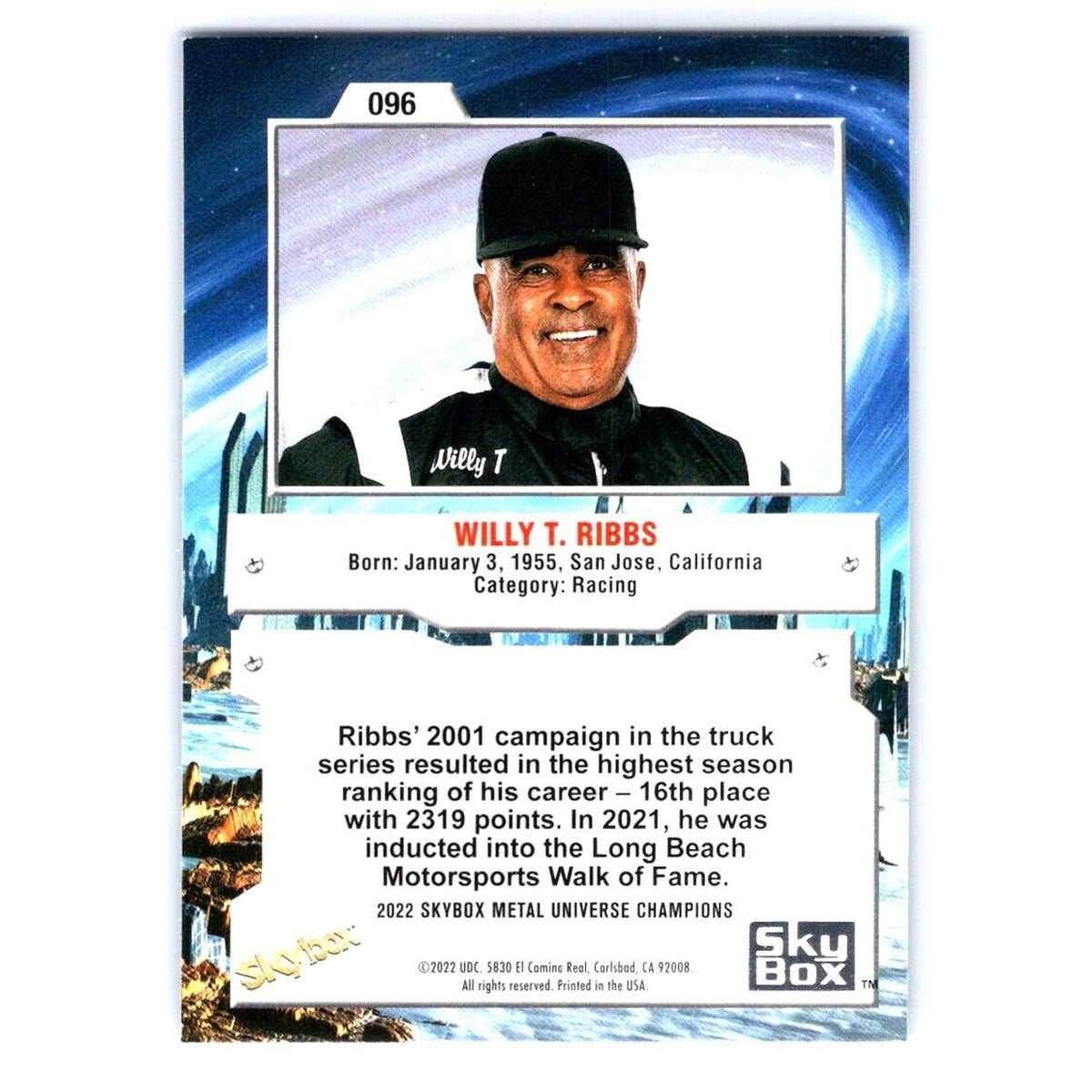 2022 SkyBox Metal Universe Champions #096 Willy T. Ribbs