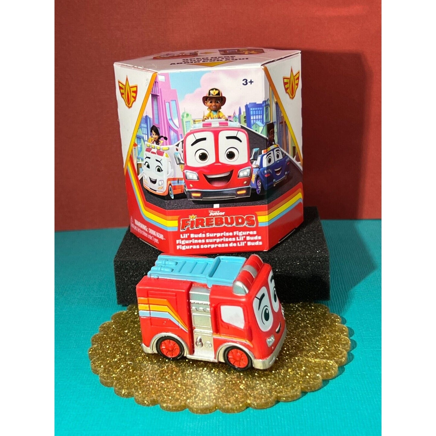 Disney Junior Firebuds Lil' Buds Flash Fireson Fire Truck (Never Played with)