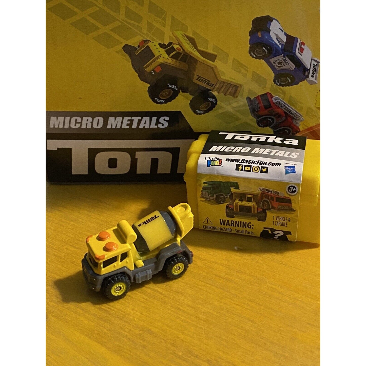 Hasbro Basic Fun Single Micro Tonka Cement Truck