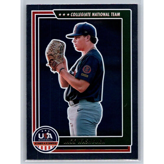 2022 Panini USA Baseball Stars & Stripes #37 Jack Washburn