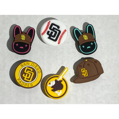 San Diego Padres Shoe Charms Lot six (6)