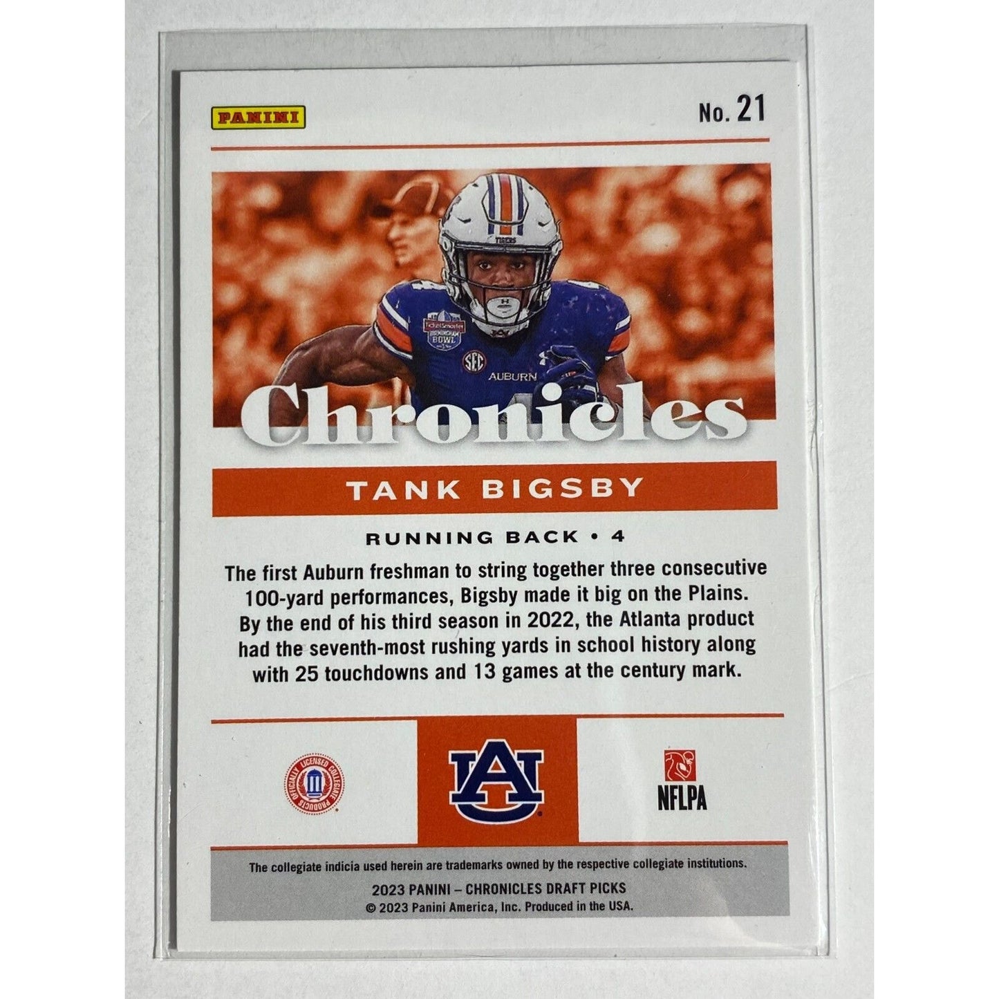 Tank Bigsby RC 2023 Panini Chronicles Draft Picks Auburn Tigers Jacksonville Jac