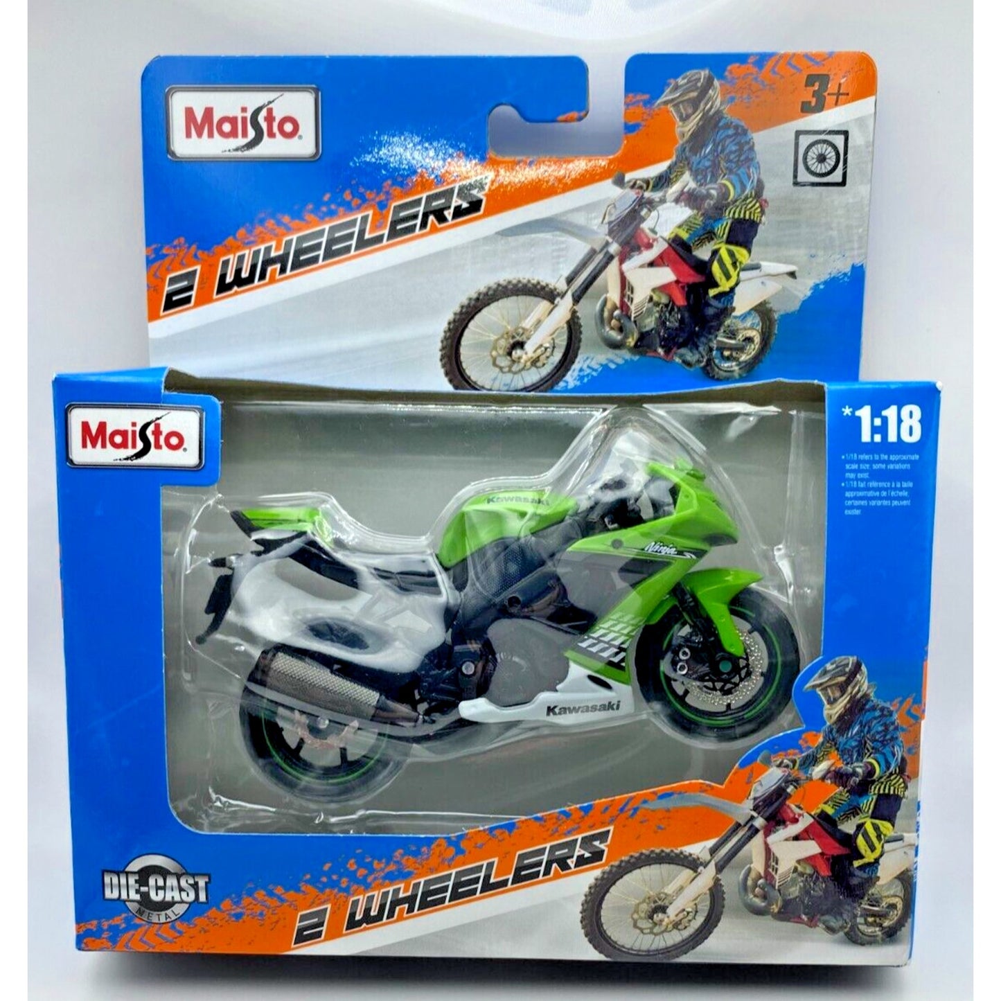 Maisto Orange KTM 459 Motocross Bike 2 Wheelers 1:18 Replica Die Cast Motorcycle