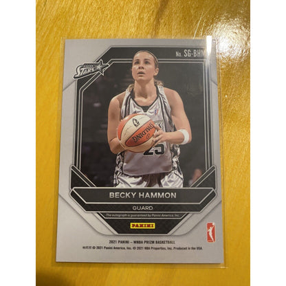 2021 #SG-BHM Becky Hammon WNBA Panini Prizm Basketball Signatures Stars