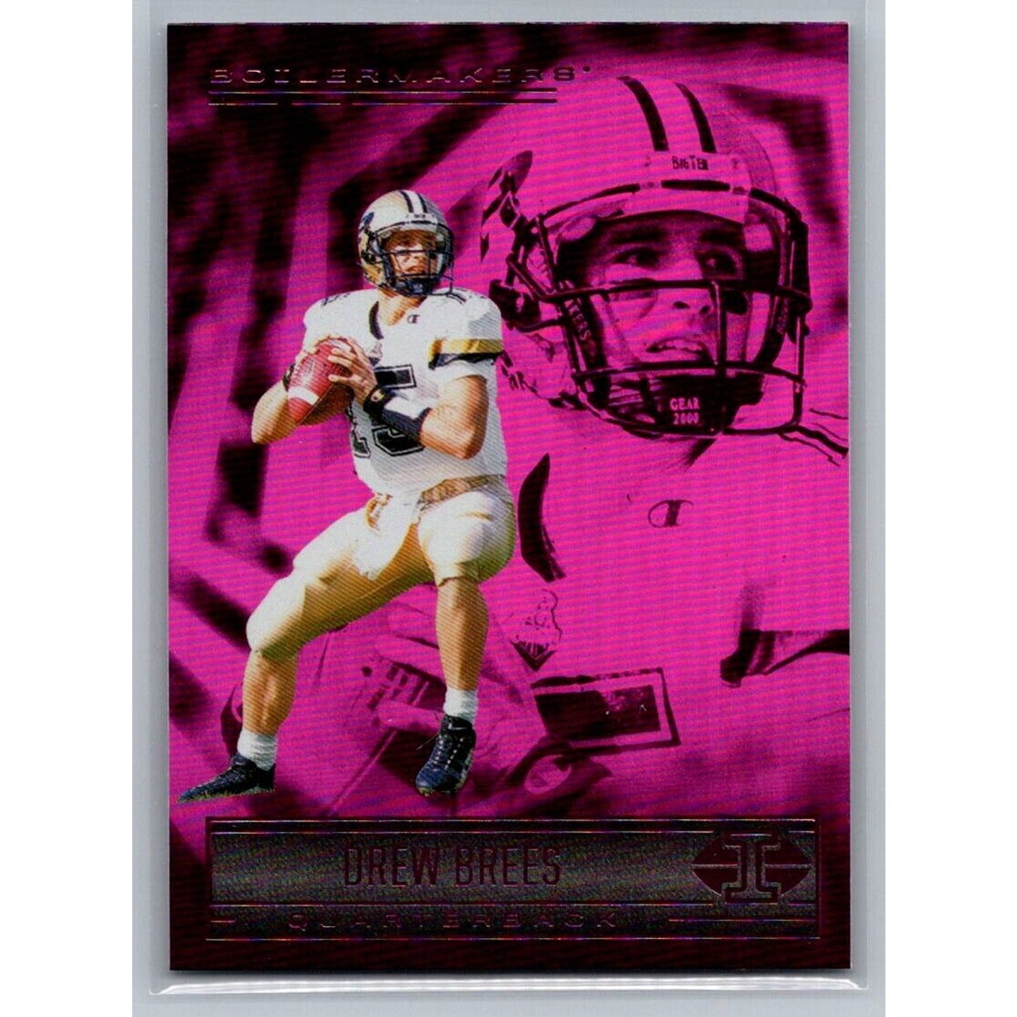 2022 Panini Chronicles Draft Picks #4 Drew Brees Illusions Pink