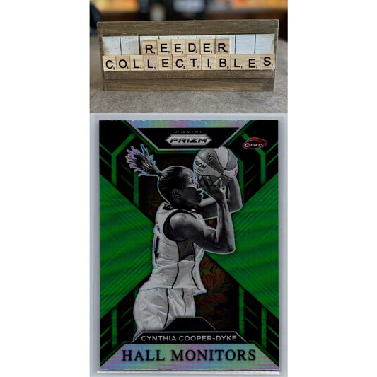 2023 Panini Prizm WNBA #1 Cynthia Cooper-Dyke Hall Monitors Green