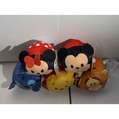 NWT Bundle Of 5 DISNEY MARVEL TSUM TSUM MINI PLUSH Free Shipping