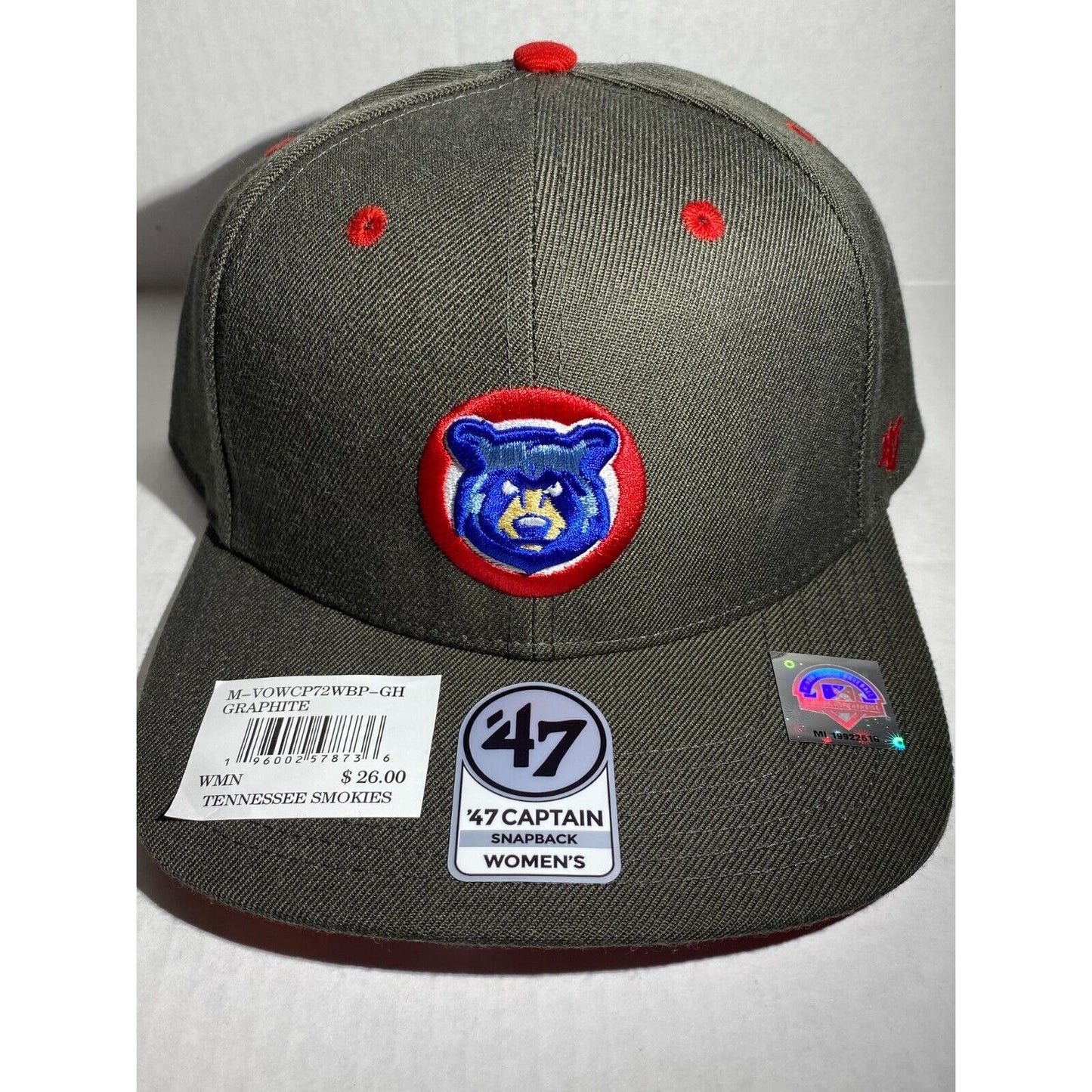 MILB Tennessee Smokies ‘47 Captain Snapback Graphite Women’s