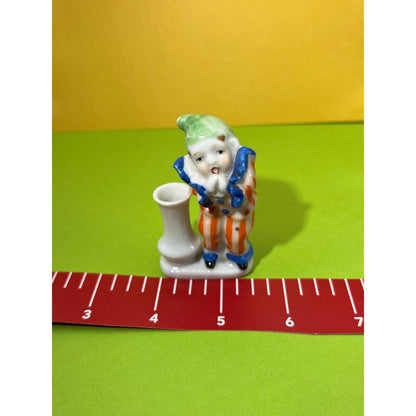 1940's Vintage Clown Miniature Toothpick Holder Bud Vase Occupied Japan