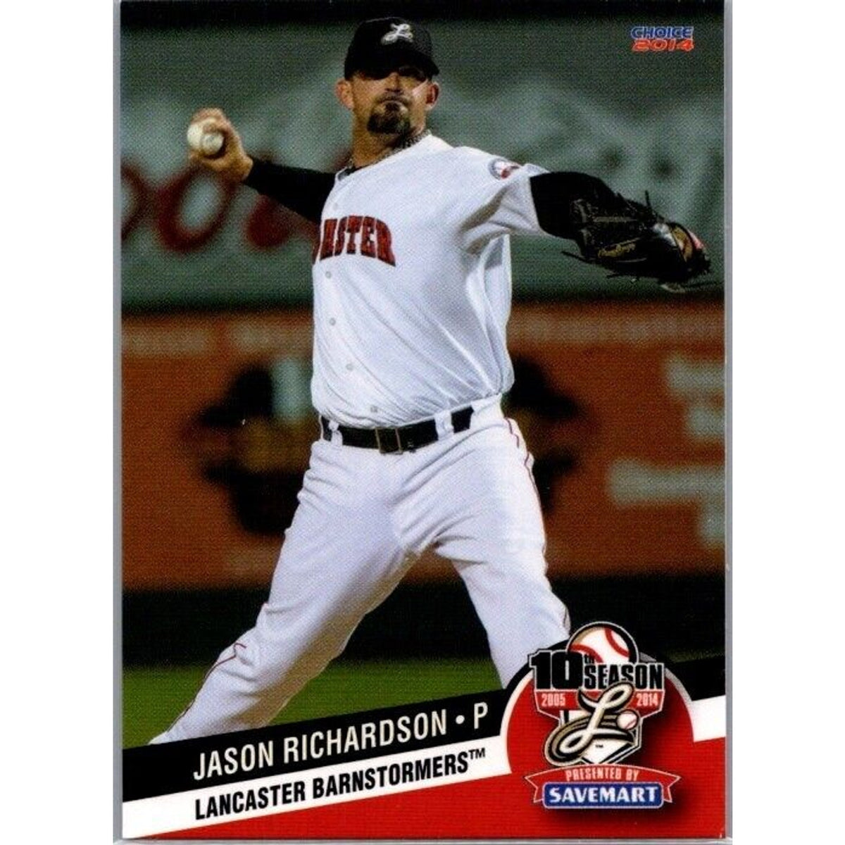Jason Richardson 2014 Choice #18 Lancaster Barnstormers Baseball Club