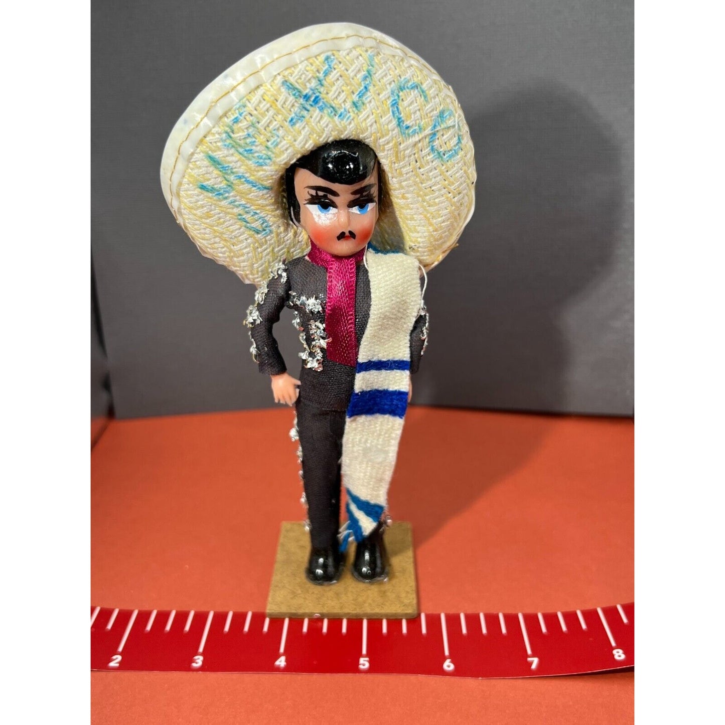 Mexican Folk Art Figurines Man and Woman Traditional Clothing