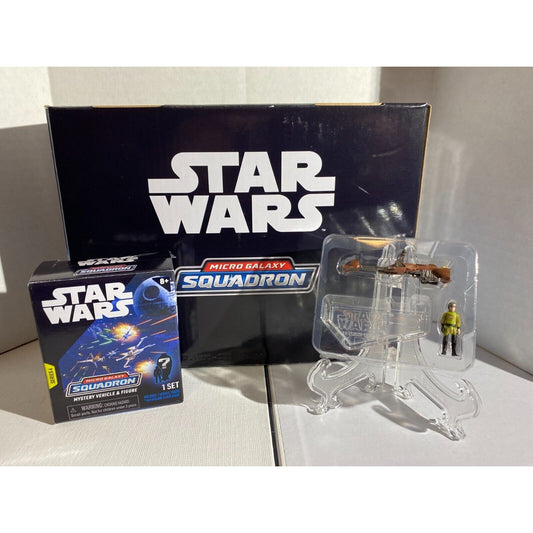 Star Wars Micro Galaxy Squadron Series 4 Scout Class Luke with Speeder Bike