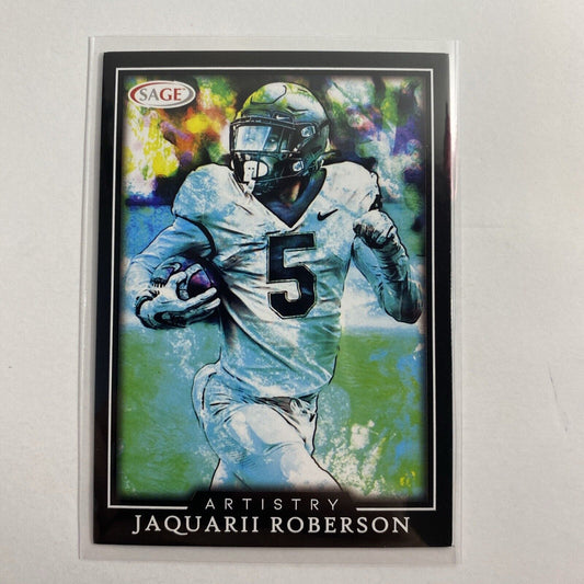 Jaquarii Roberson 2022 Sage Artistry 55 Black Wake Forest Dallas Cowboys