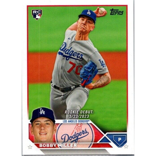 2023 Topps Update #US40 Bobby Miller Los Angeles Dodgers Rookie