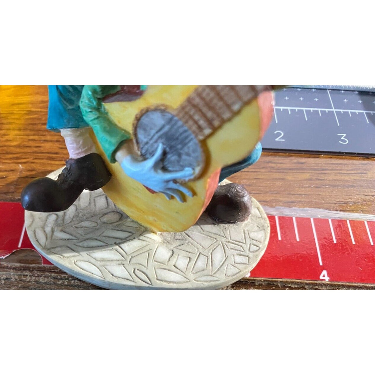 Stone Ave Collectors Clown Figurines, Guitar and Puppies Lot of Two
