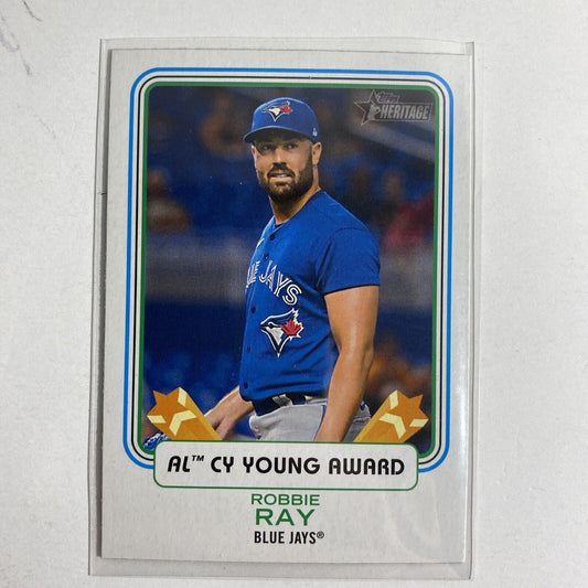 Robbie Ray Cy Young Award 2022 Topps Heritage Toronto Blue Jays #AW-3