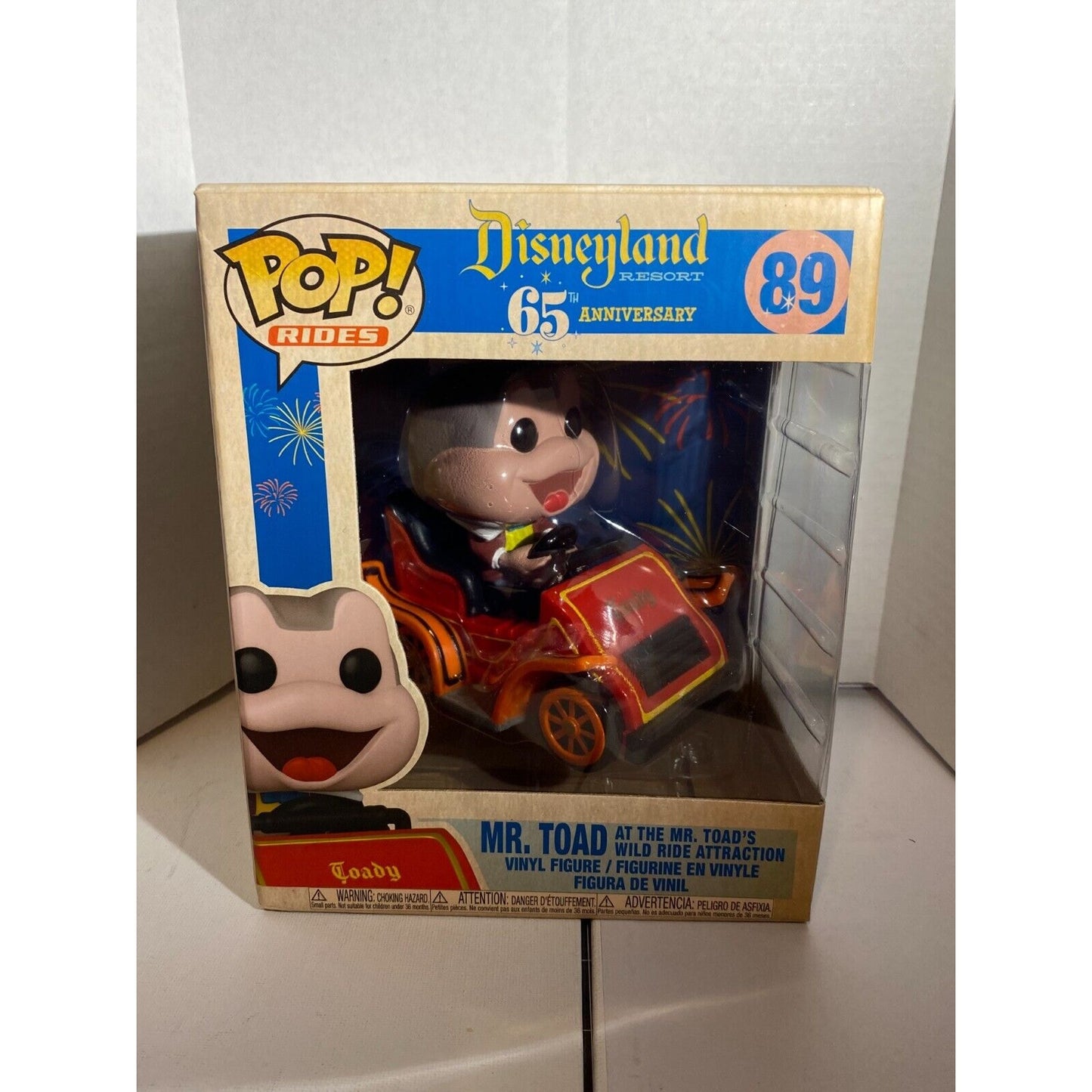 Funko Pop Mr Toad Wild Ride Walt Disney Disneyland 65th Anniversary #89