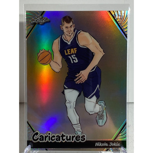 NIKOLA JOKIC Holo 2024 Leaf Caricatures #C-08 Anime Silver Refractor /99 NUGGETS