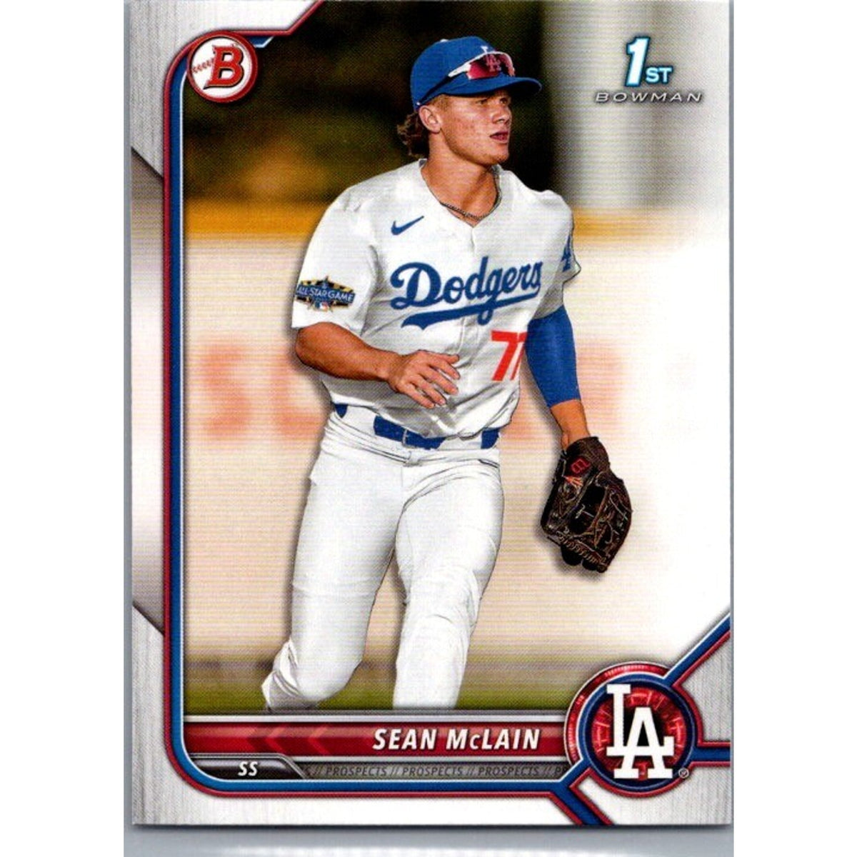 Sean McLain 2022 Bowman Draft #BD-50 Los Angeles Dodgers