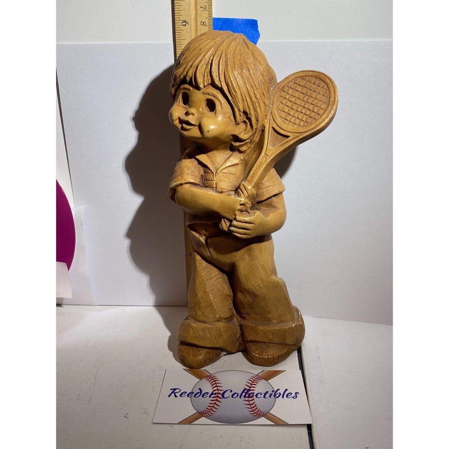 Bill Mack Fannykin Sculptures Boy Backhand & Girl Forehand 1977 Lot of 2