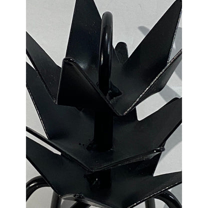 Pineapple Shaped Black Wrought Iron Candle Holder Amish Made