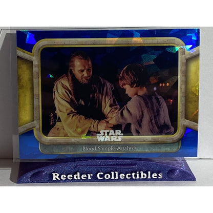 2024 Topps Chrome Sapphire Phantom Menace #44 Qui-Gon & Annakin