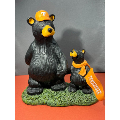 Tennessee Volunteers Dad and Boy Black Bear BearFoots Big Sky Carvers 7.5" h