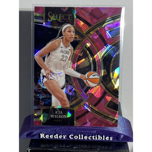 2024 Panini Select WNBA #158 A'ja Wilson Pink Ice Prizms