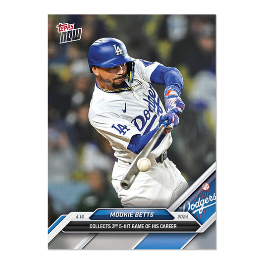 Mookie Betts Los Angeles Dodgers - 2024 MLB TOPPS NOW® Card 86 - PR: 1082