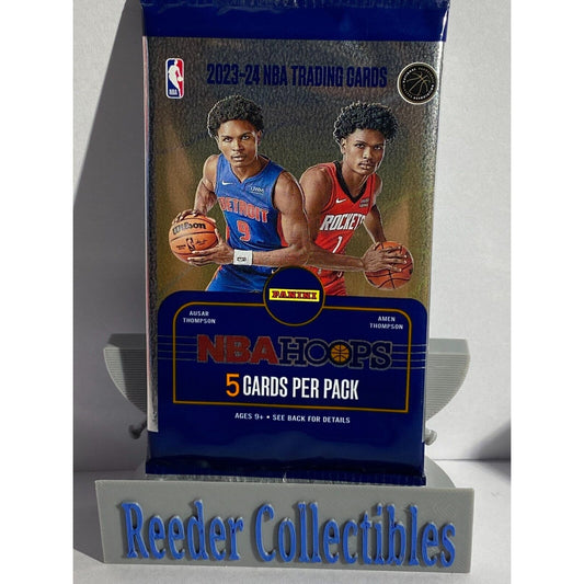 (2 packs) Panini NBA Hoops Basketball 2023-24 5 Trading Cards Pack