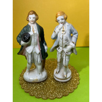 Victorian Colonial Figurines Vintage Porcelain Occupied Japan 4" tall