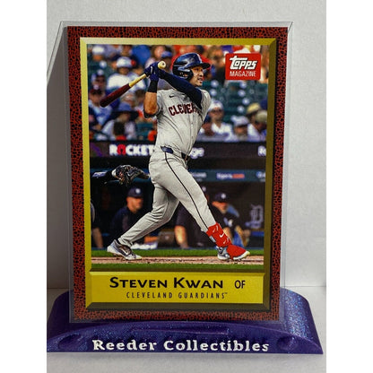 2024 Throwback Thursday Set 37 1991 Topps Magazine #109 Steven Kwan