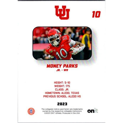 2023 Onit Football Money Parks Utah Utes