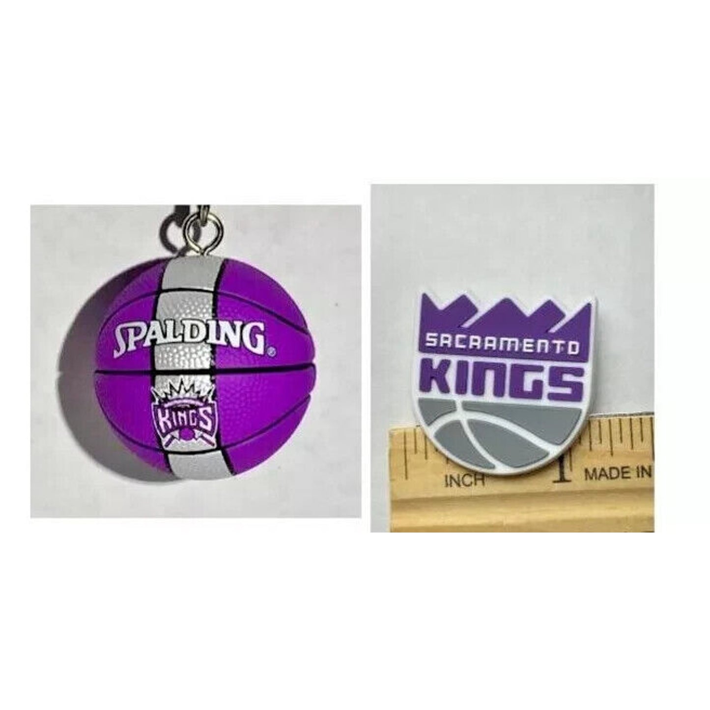 Sacramento Kings NBA Basketball Keychain and Shoe Charm