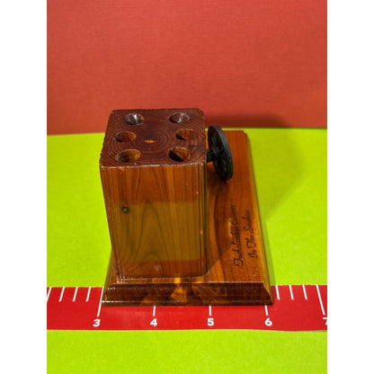 Pen & Pencil Holder Wooden Souvenir Tuckaleechee Caverns in the Smokies