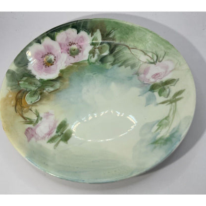 D & C France hand painted 6" plate Floral Vintage