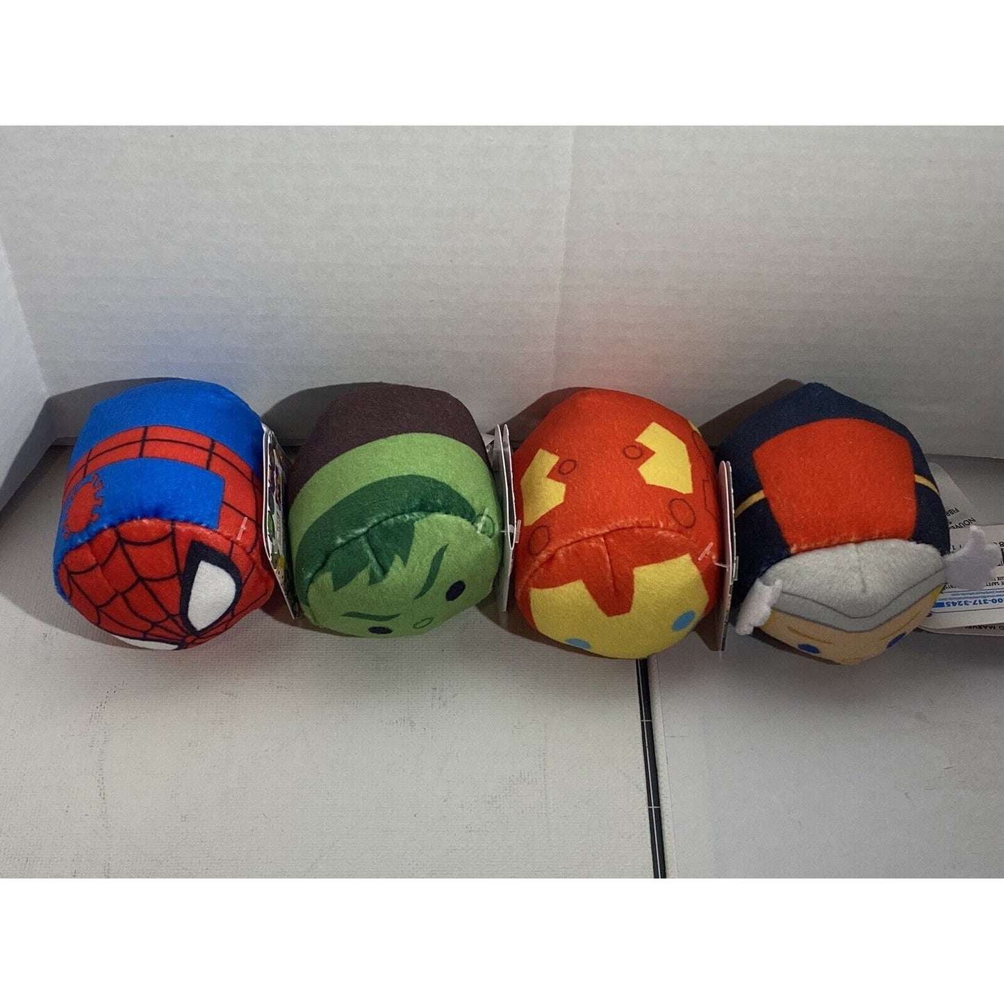 NWT Bundle Of 4 DISNEY MARVEL TSUM TSUM MINI PLUSH Free Shipping