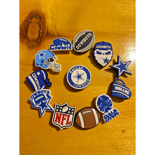 Dallas Cowboys shoe charms Pack of 12