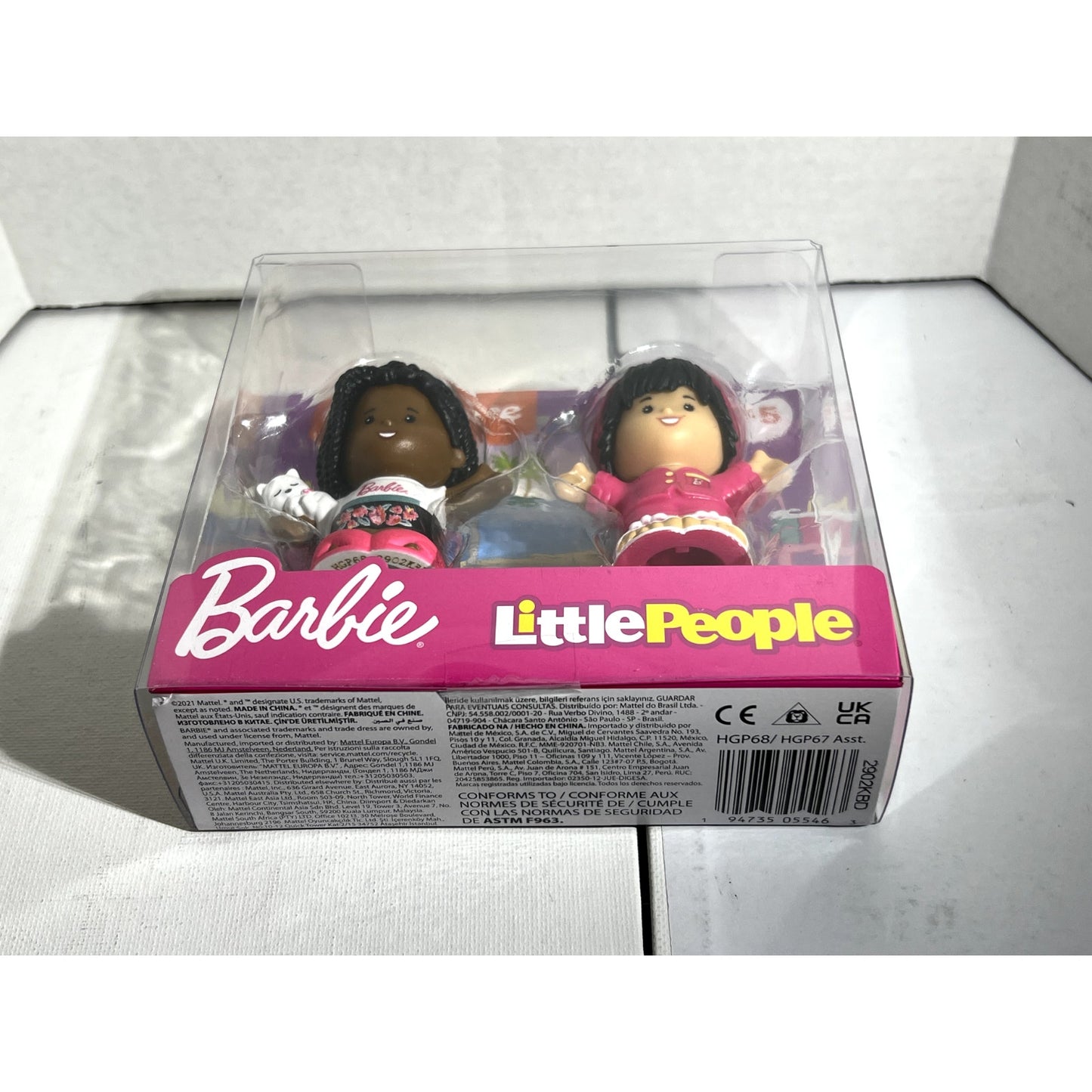 Fisher Price Barbie Little People Beach Friends 2 Pack Figures Pretend Play